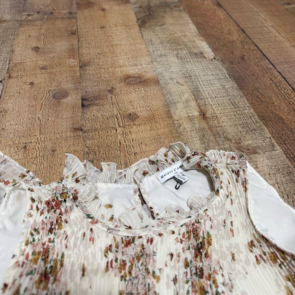 Anthropologie Women’s Maison D'Amelie Paris Drop Waist Sleeveless Midi Dress L - Picture 10 of 16